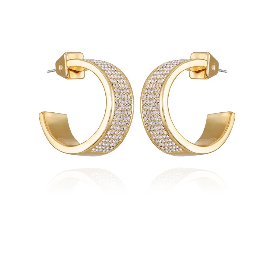 Vince Camuto Orecchini Cerchio Donna C Cristalli Oro