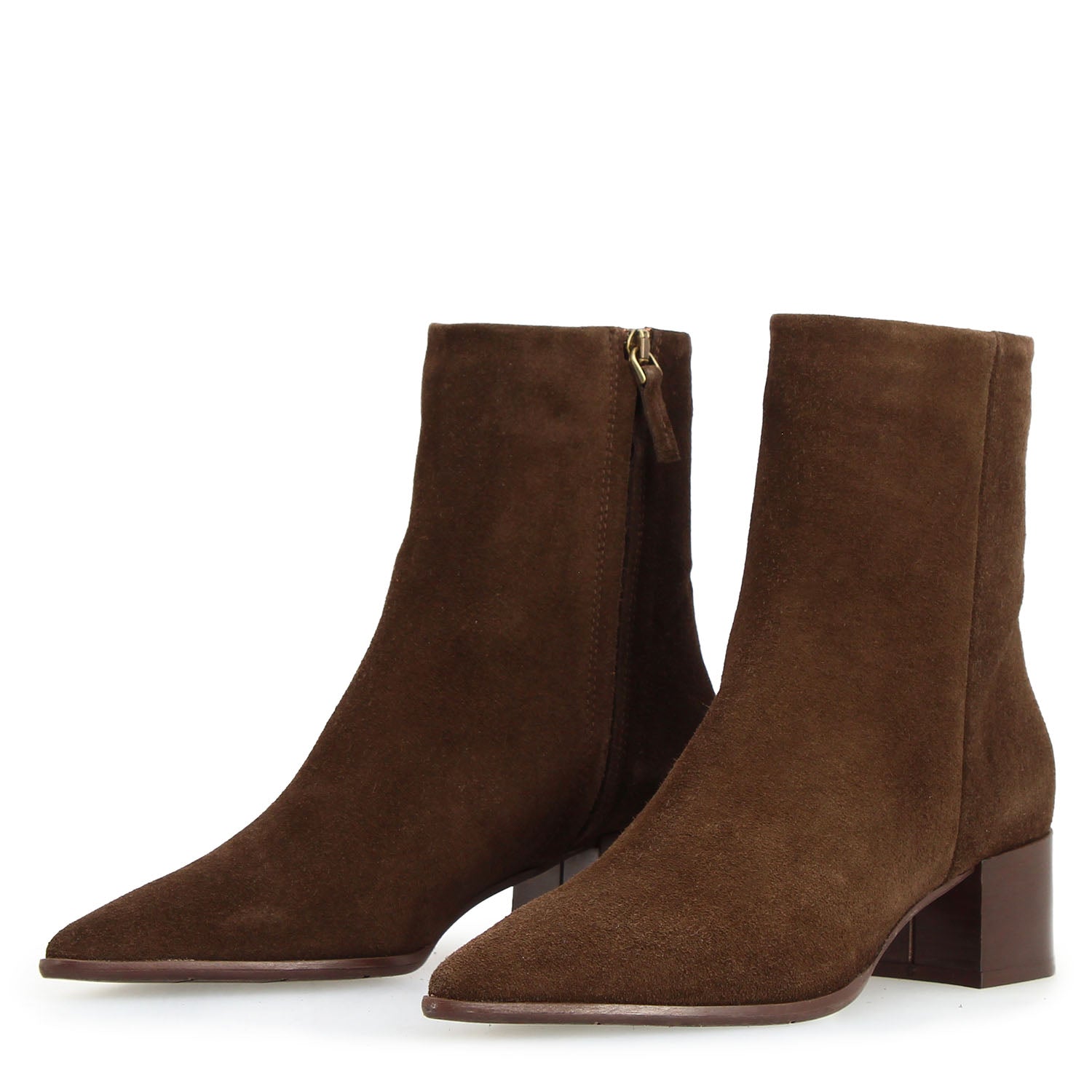Leonardo Shoes Sibilla stivali donna marrone camoscio