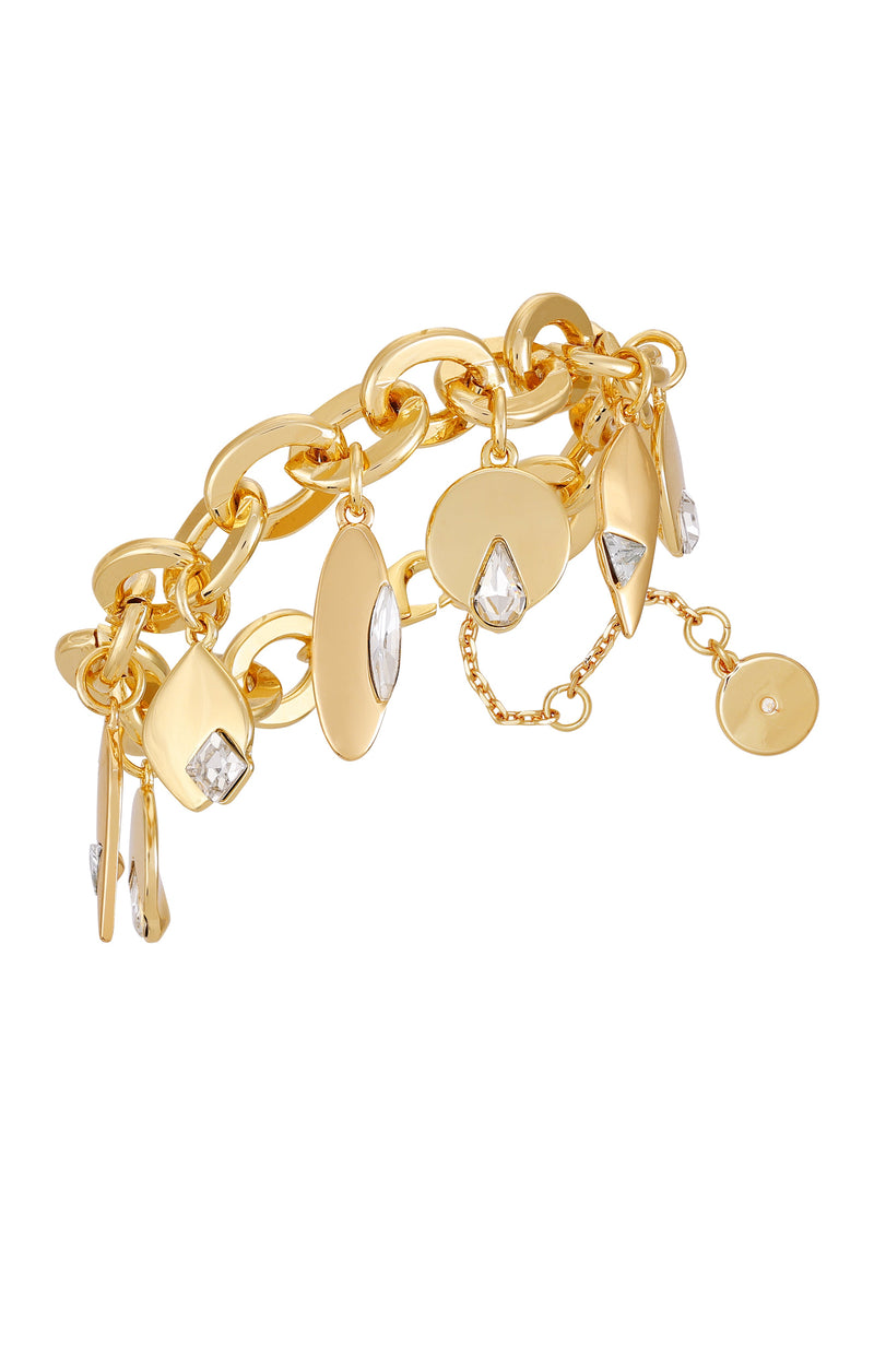 Vince Camuto braccialetto charm donna oro catena
