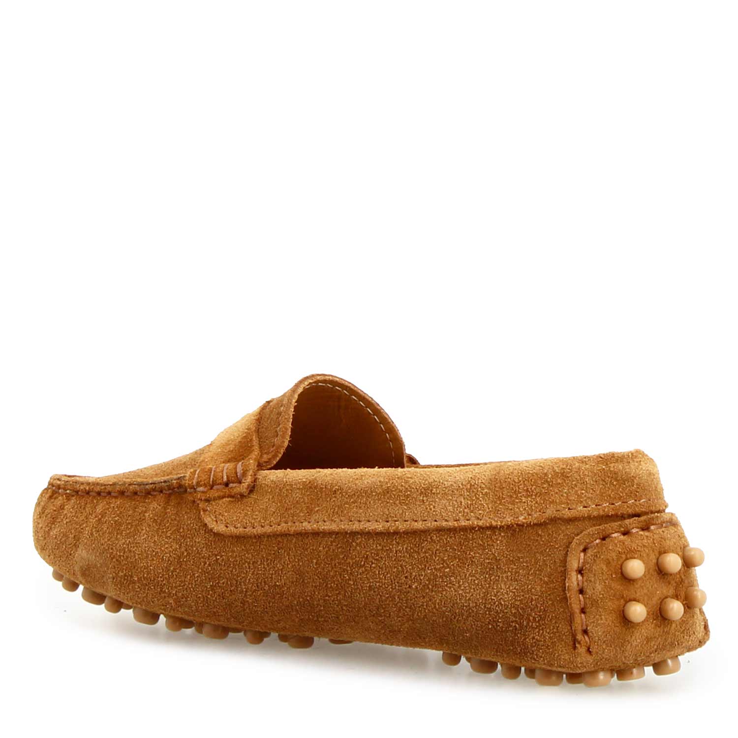 Leonardo Shoes Garda D. Mocassini Donna camoscio marrone chiaro