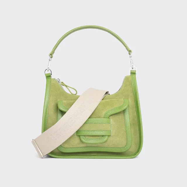 Pierre Hardy Alpha Day borsa a spalla pelle verde TU
