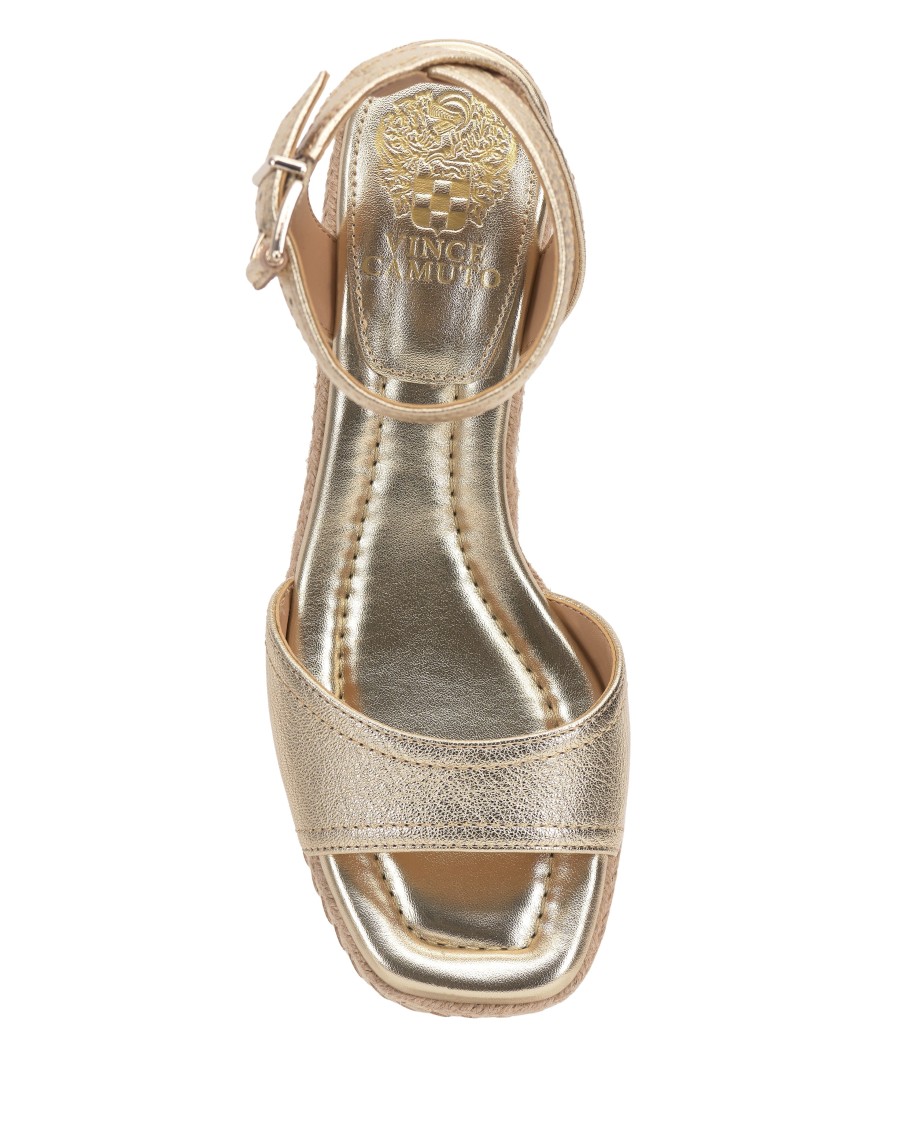 Vince Camuto Lilla Sandalo Zeppa Espadrillas Donna