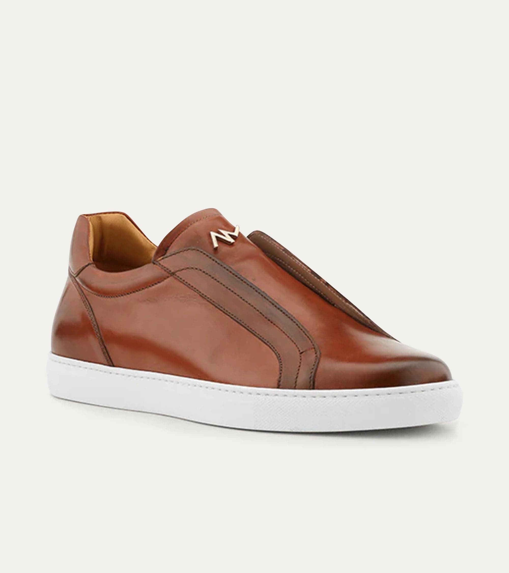 Ace Marks Saint Cognac Nicol slip on pelle uomo
