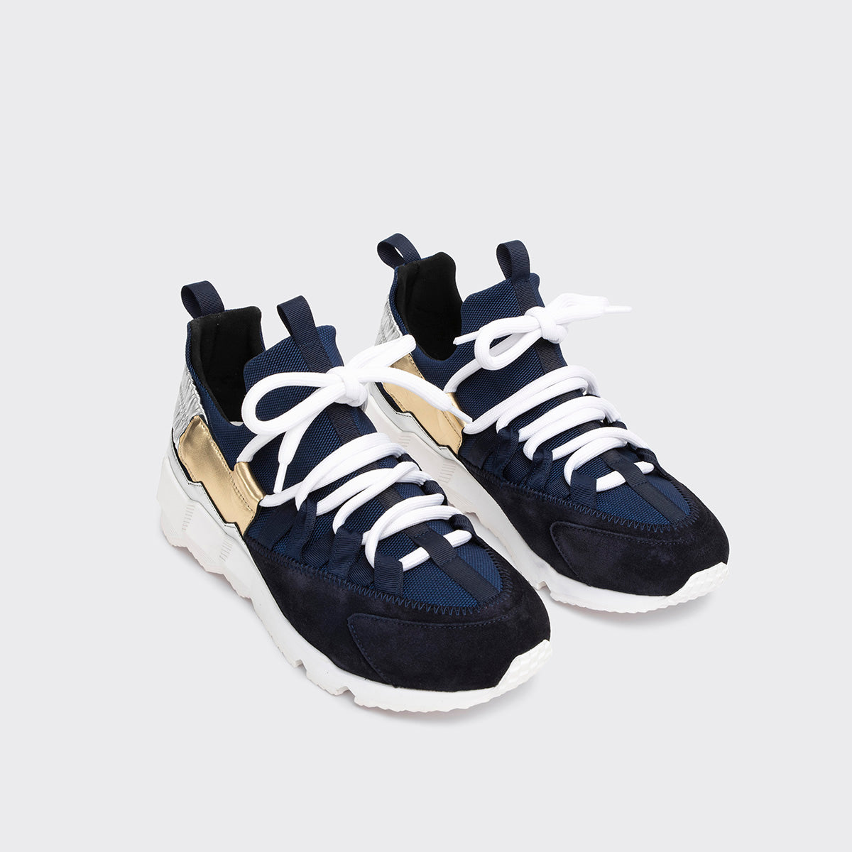 Pierre Hardy Trek Comet sneakers donna blu navy suola sport