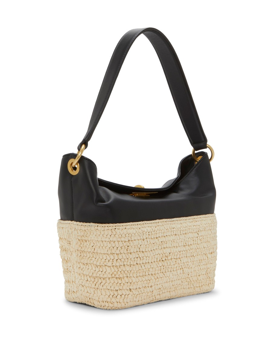 Vince Camuto Liann Borsa Tracolla Pelle Rafia