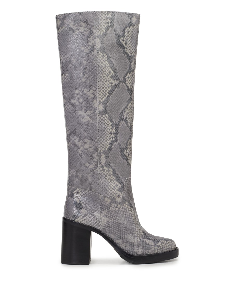 Vince Camuto Boots Stivale Gibi Tacco Blocco Punta Tonda