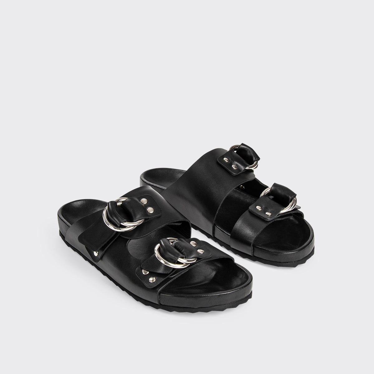 Pierre Hardy Beach Rider mule donna neri vitello 35mm