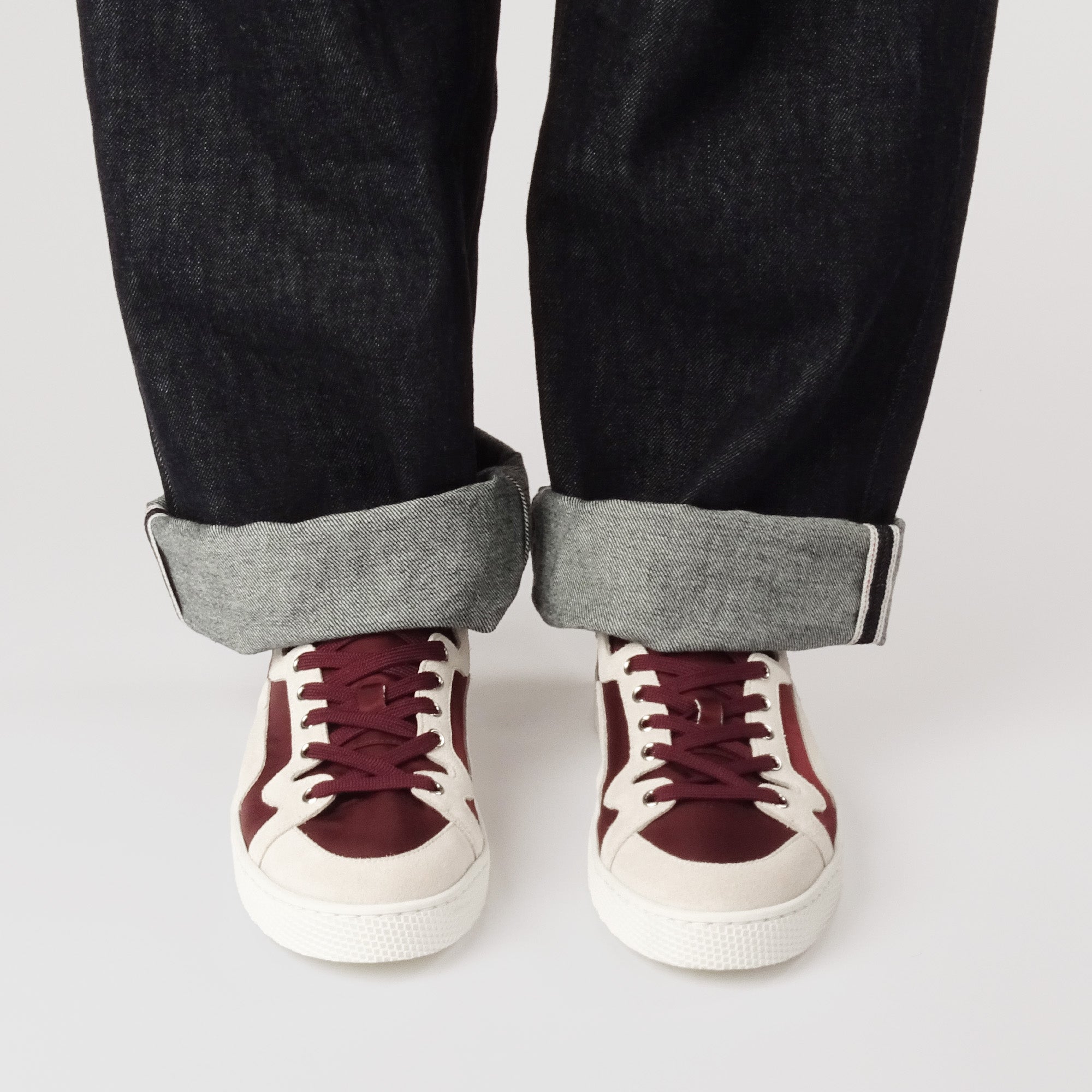 Pierre Hardy Alpha Sneakers Uomo Pelle Bordeaux