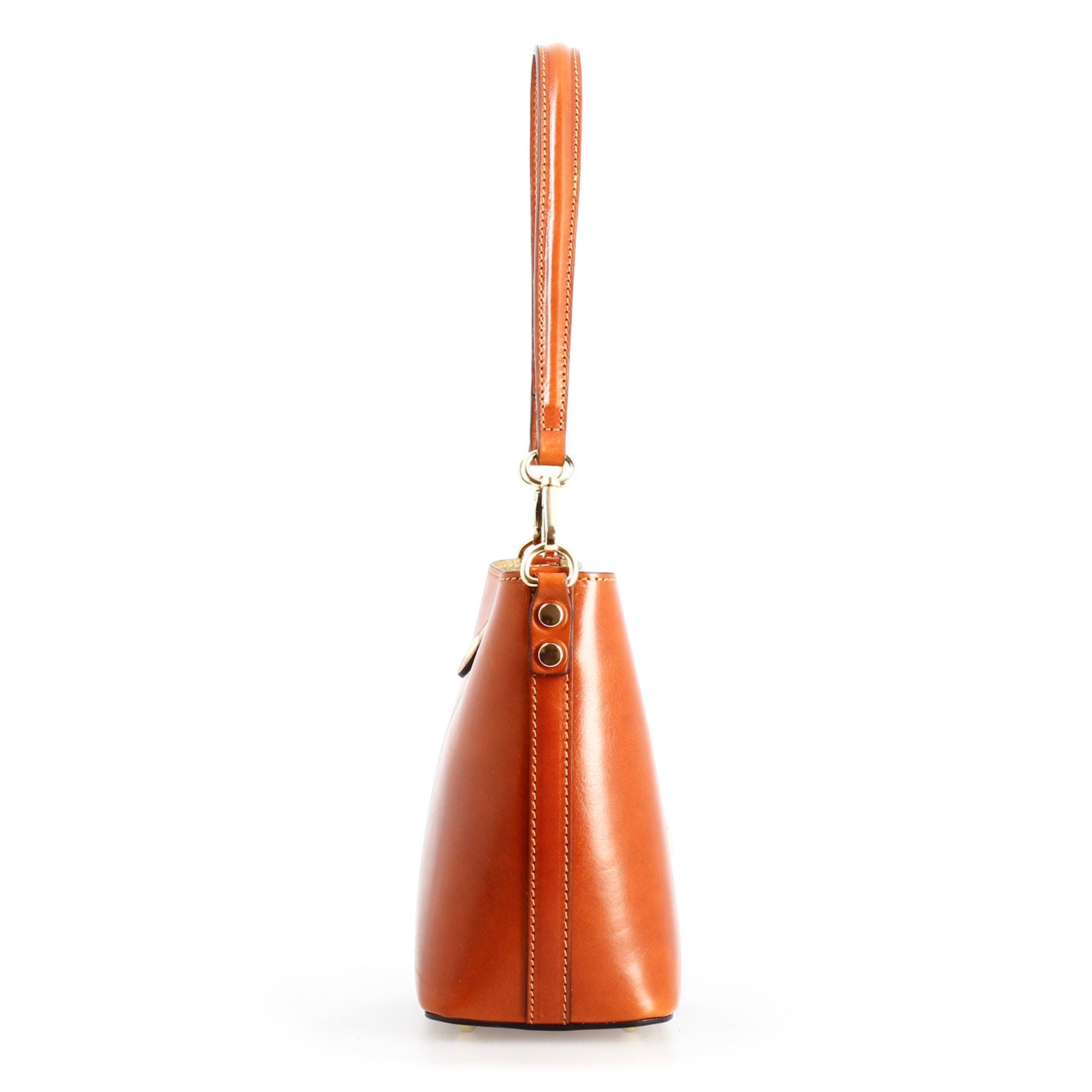 Leonardo Shoes Atena borsa spalla arancione secchiello