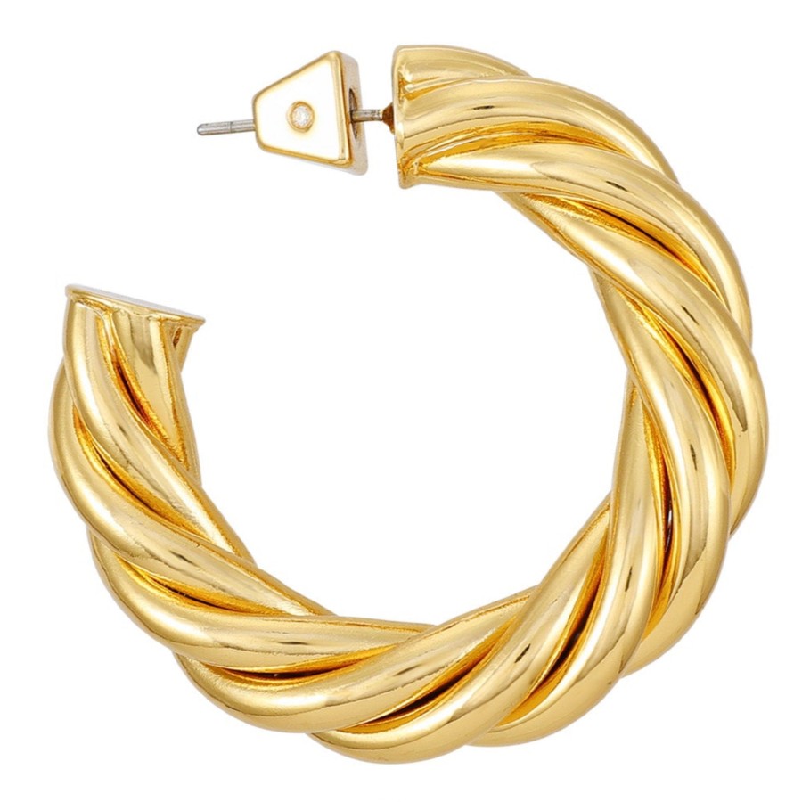 Vince Camuto Orecchini Cerchio Corda Oro