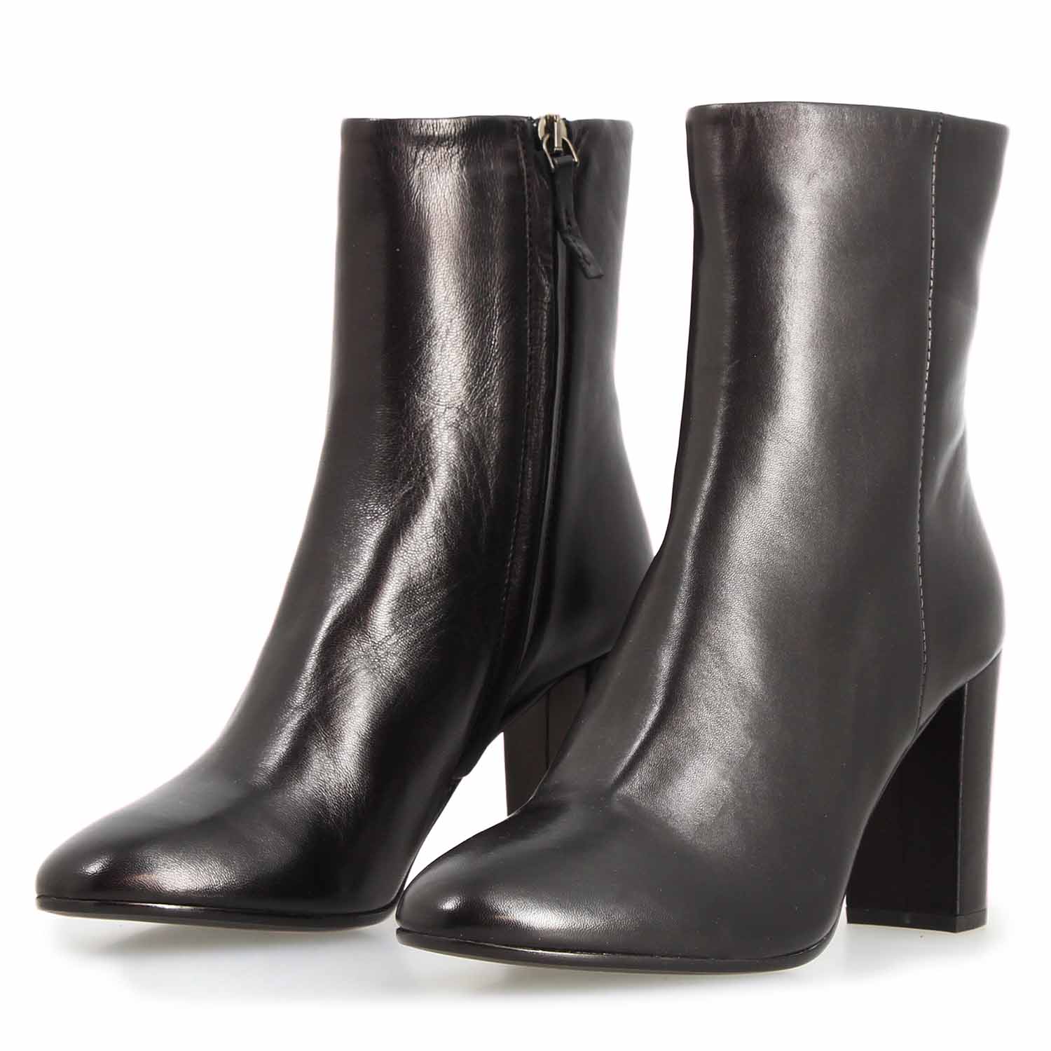 Leonardo Shoes Vesper P Nero stivaletti donna tacco 8 cm