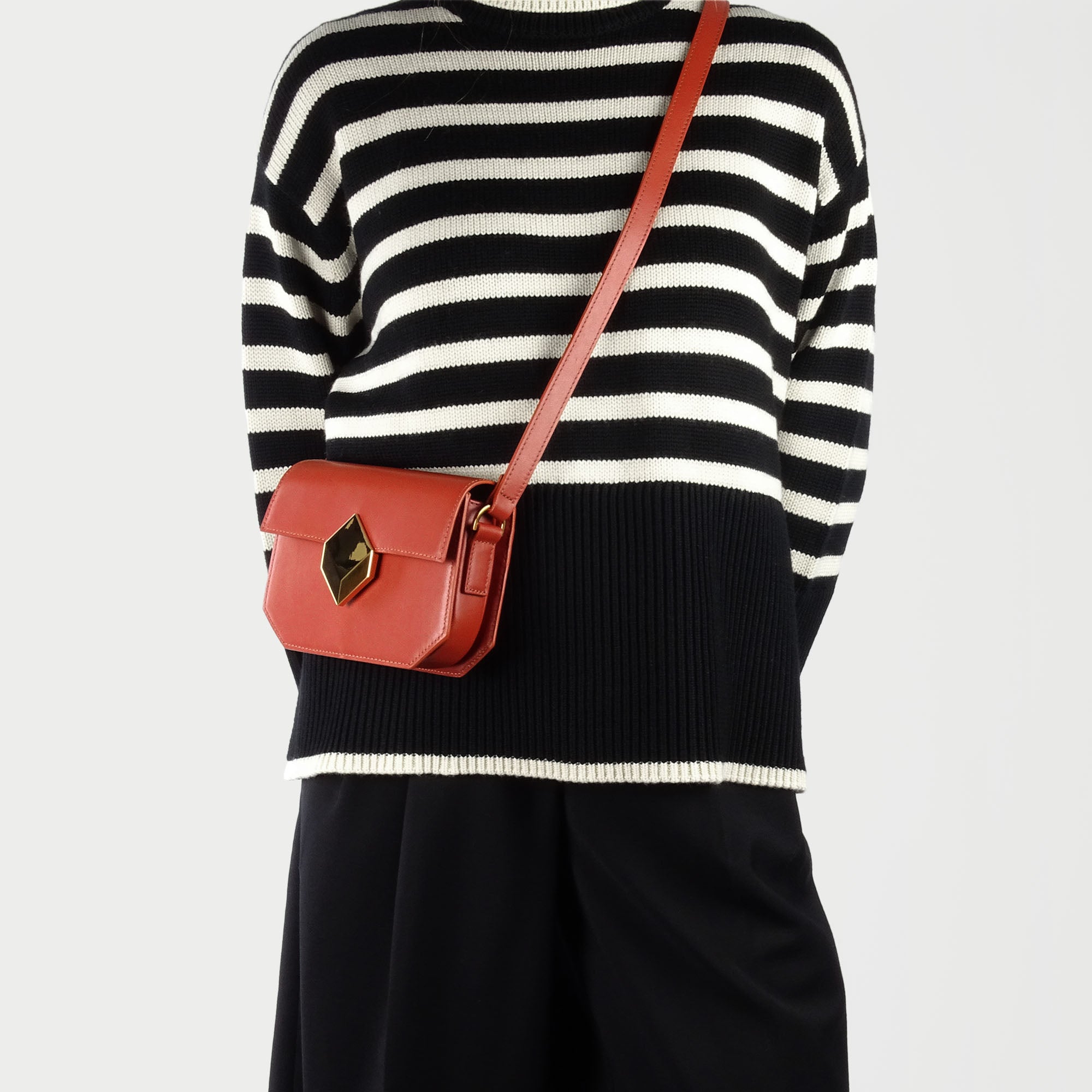 Pierre Hardy Mini Prism borsa donna rossa mini