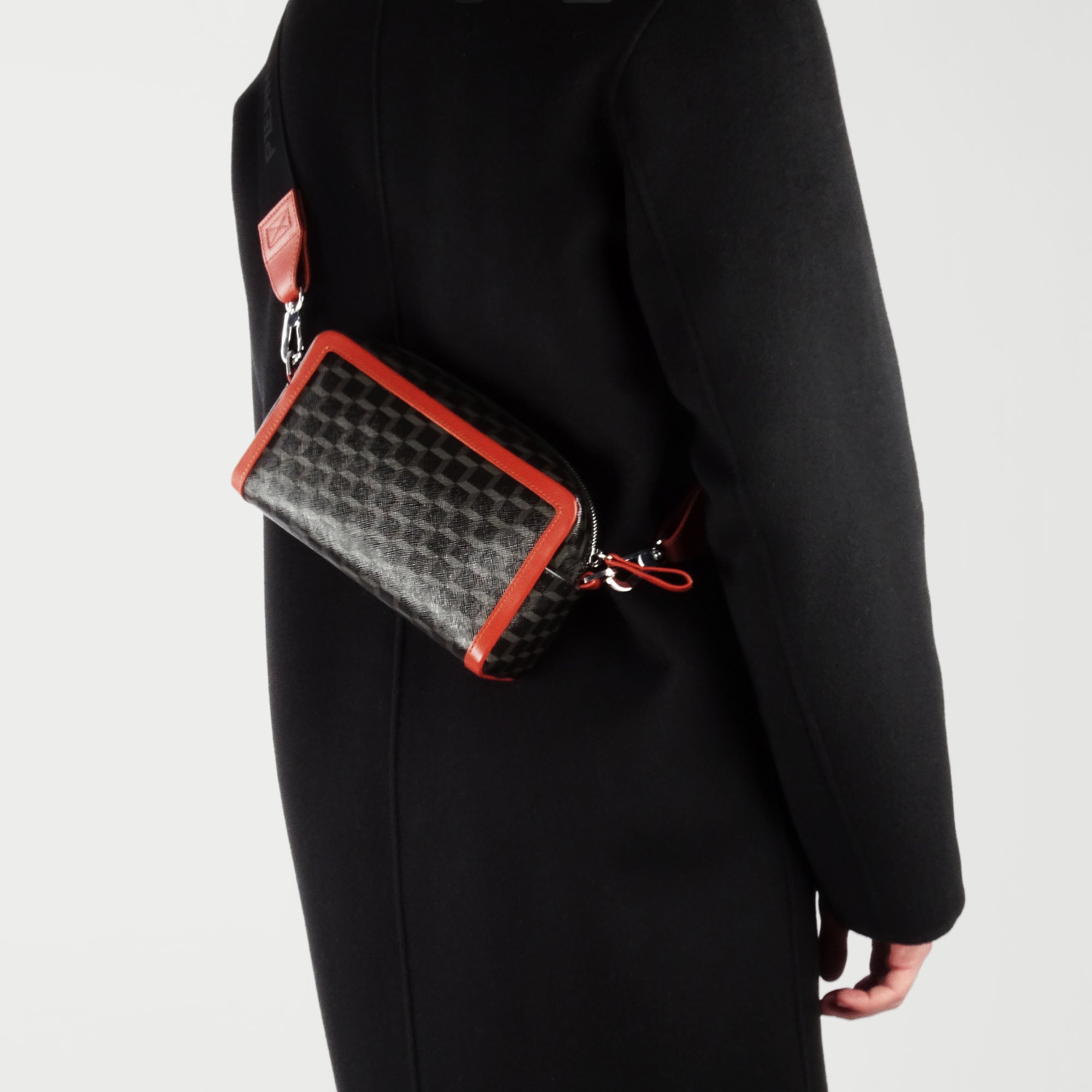 Pierre Hardy Maxi Cube Box borsa a tracolla nera TU pelle