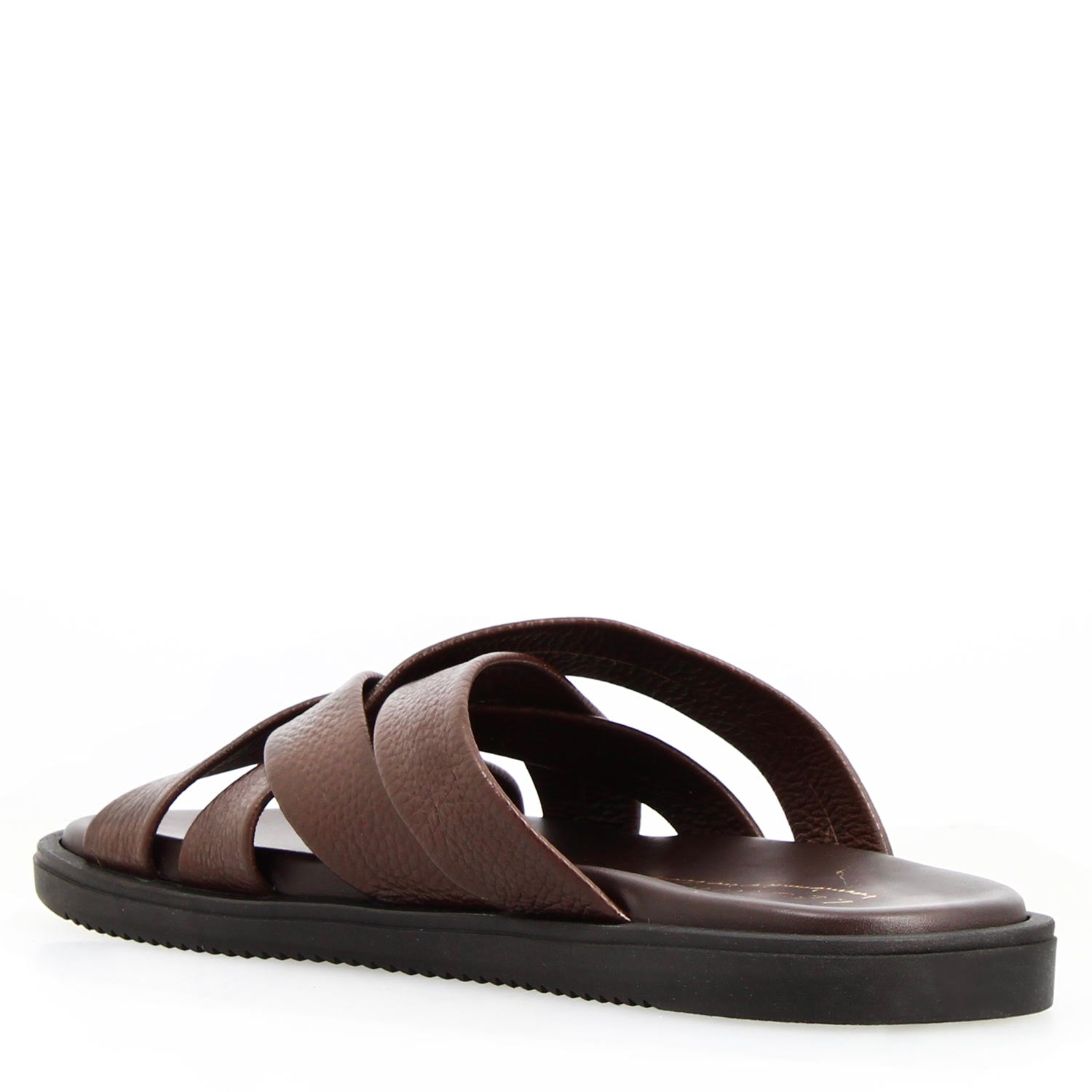 Leonardo Shoes Perseo Sandali Uomo Pelle Marrone
