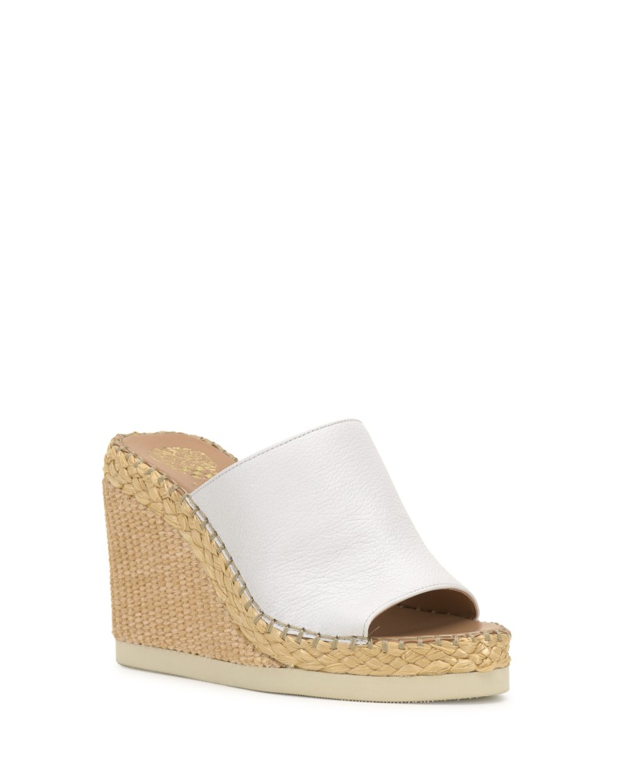 Vince Camuto Brissia mule zeppa pelle iuta