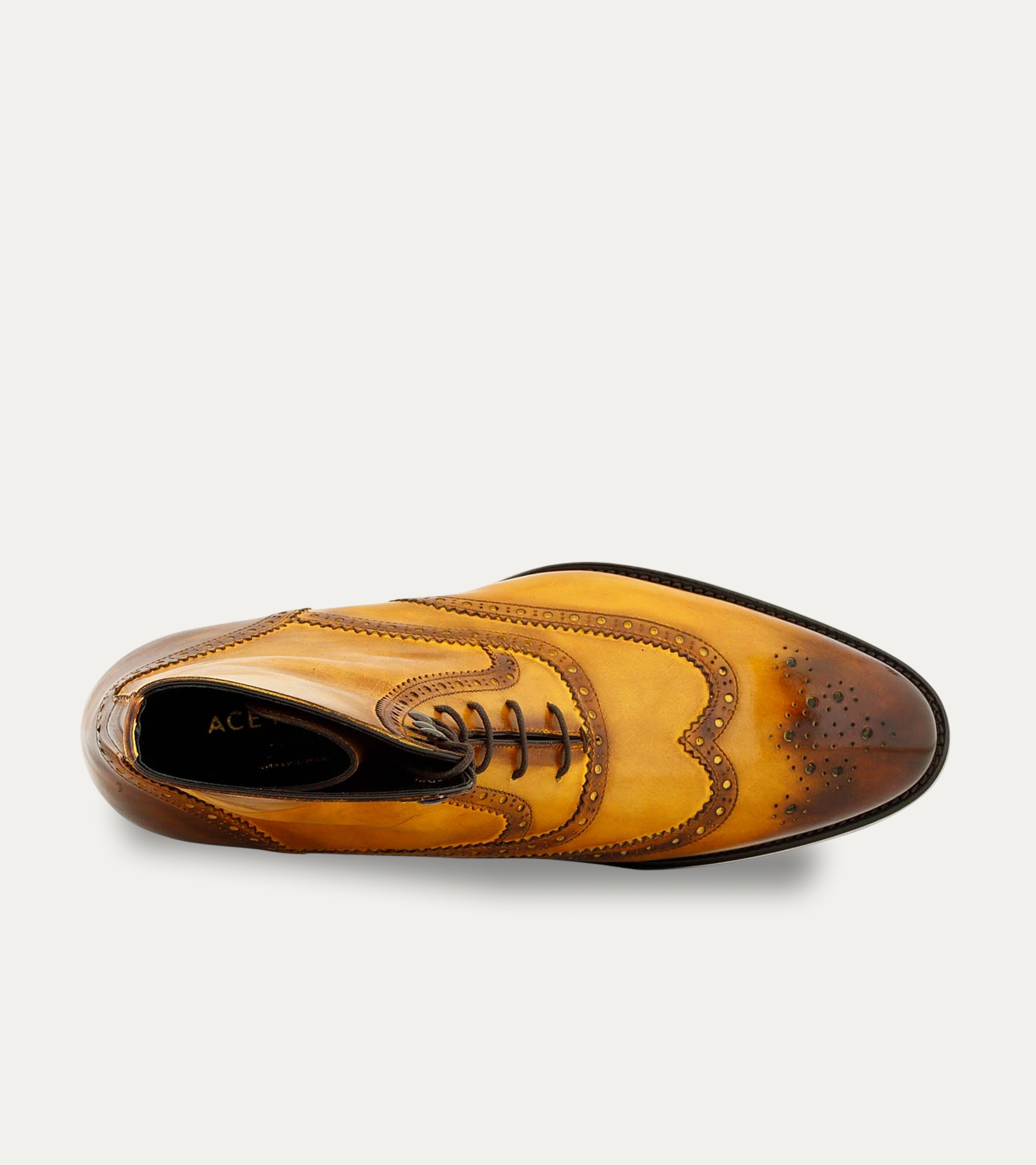 Ace Marks Fin stivali uomo bourbon pelle taglia 9