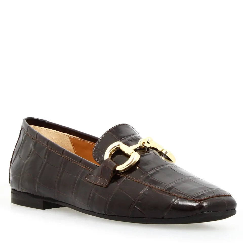 Leonardo Shoes Artemide mocassini donna pelle marrone cocco