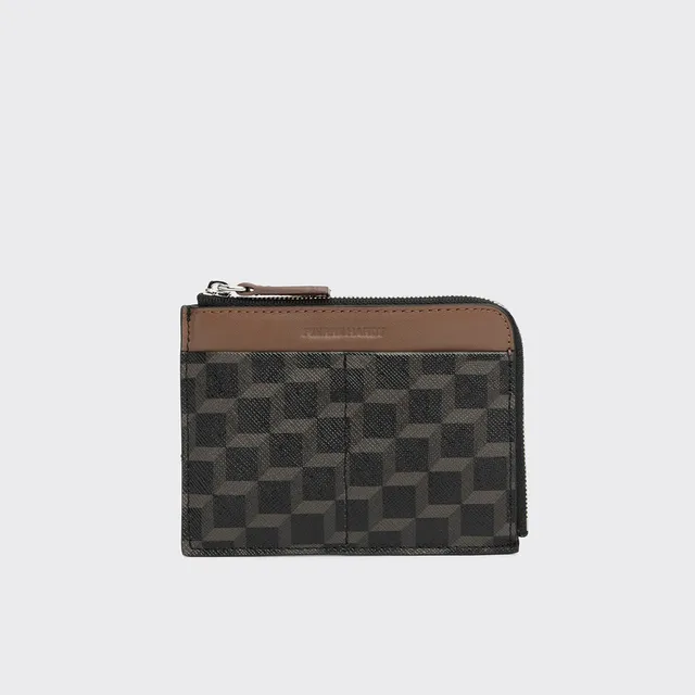 Pierre Hardy Valois portamonete nero tela con zip
