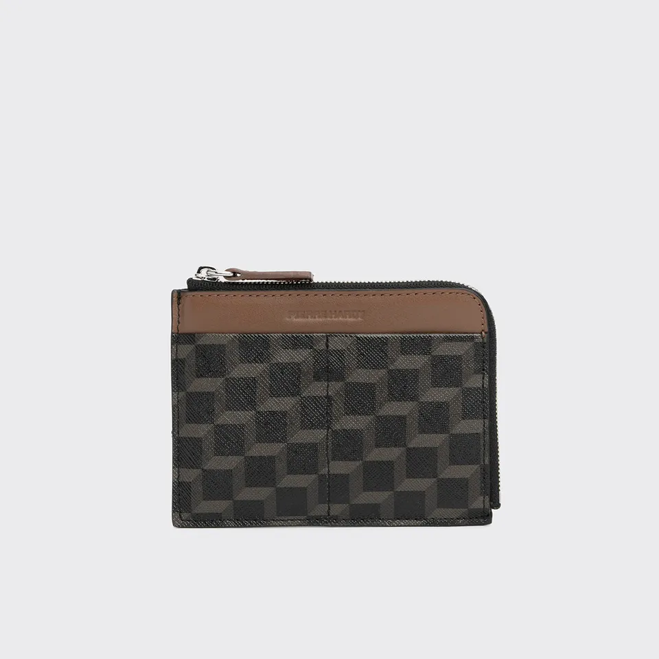 Pierre Hardy Valois portamonete nero tela con zip