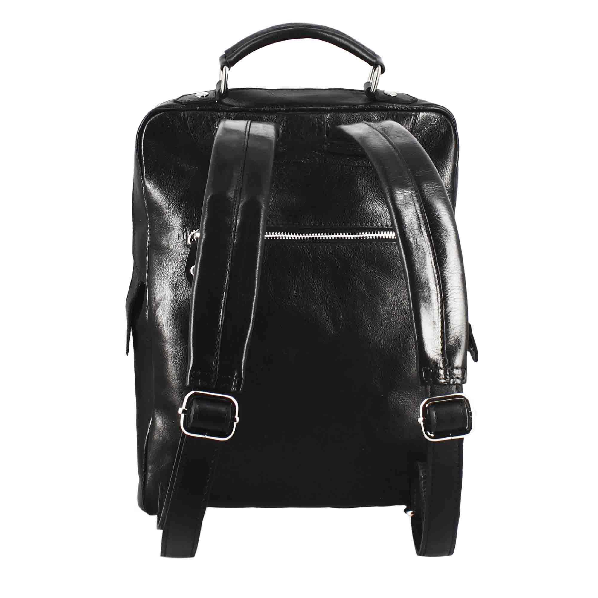 Leonardo Cosimo zaino uomo pelle nero 37 cm