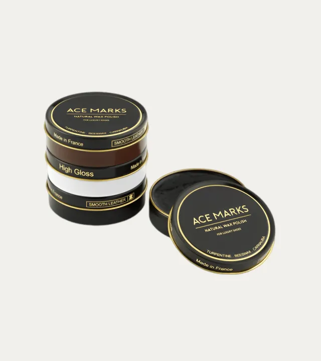 Ace Marks lucido scarpe cera naturale 50 ml alta lucentezza