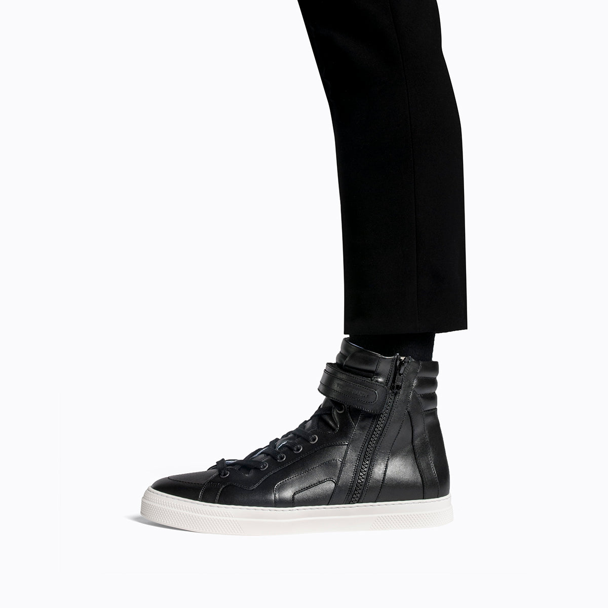 Pierre Hardy 112 sneakers alte uomo nere pelle
