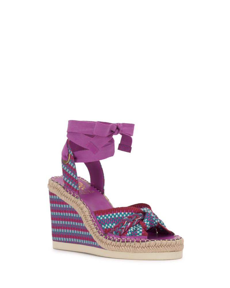 Vince Camuto Bealie Sandalo con Zeppa Espadrillas Intrecciato