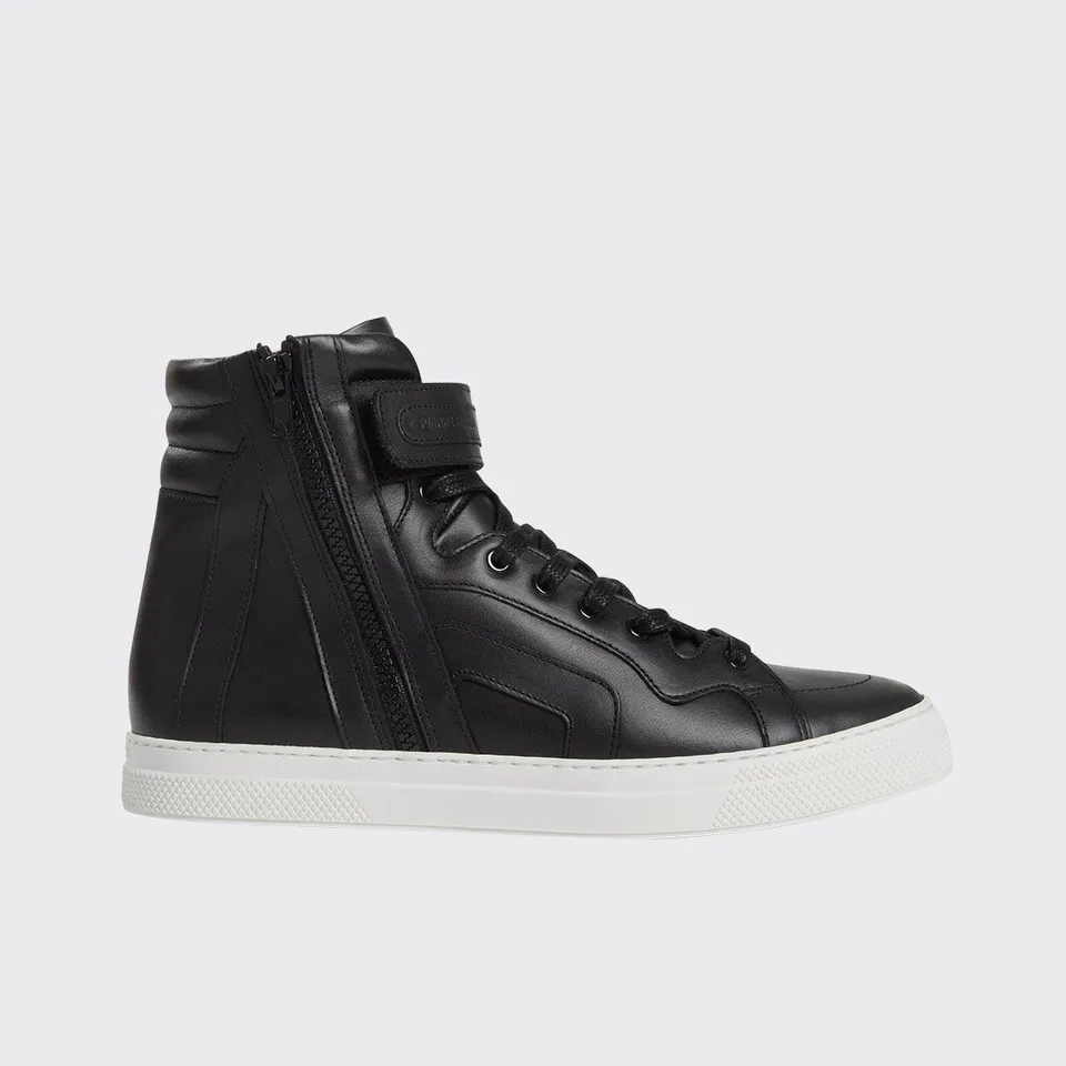 Pierre Hardy 112 sneakers alte uomo nere pelle