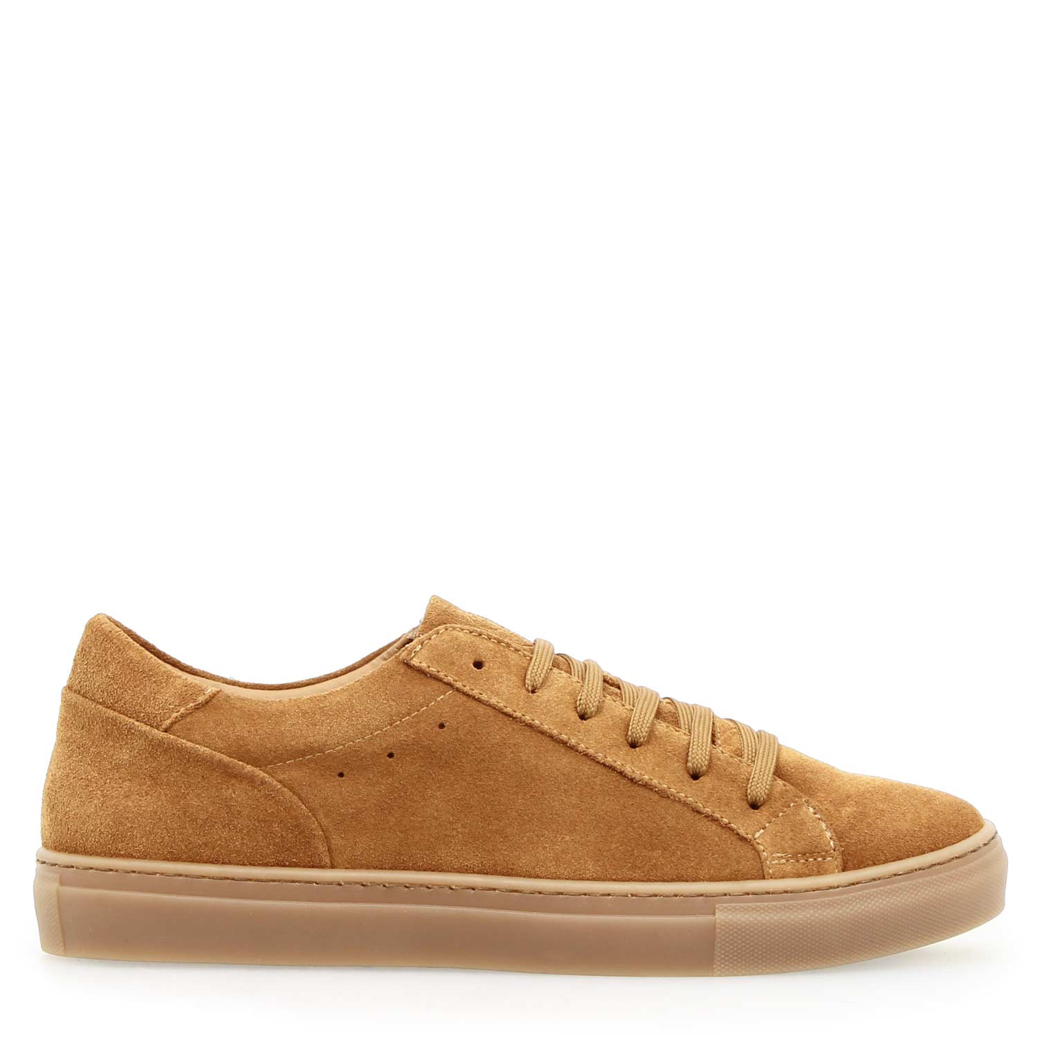 Leonardo Shoes Sneakers Uomo Pitagora Marrone pelle scamosciata