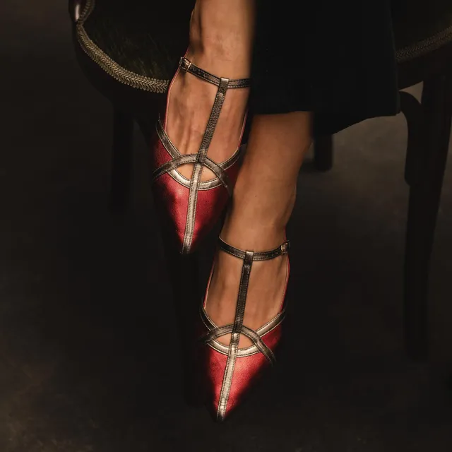Ton Goût Angelica Ballerina Donna Laminata Acciaio