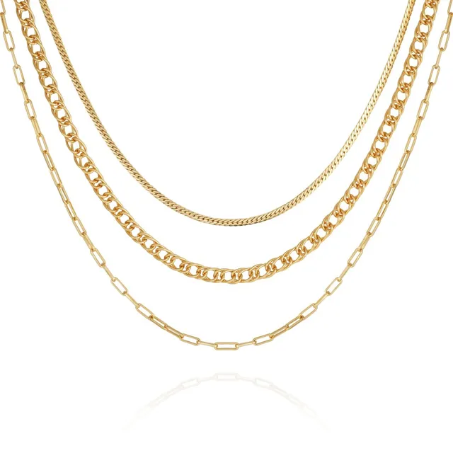Vince Camuto collana multistrato catena donna oro