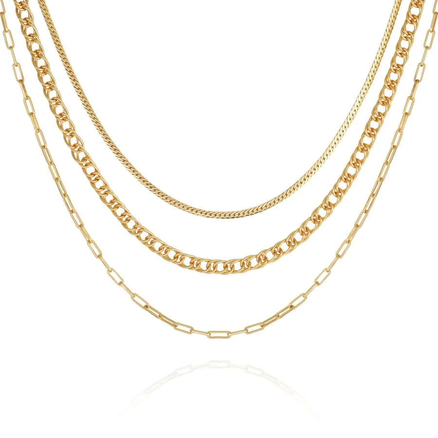 Vince Camuto collana multistrato catena donna oro
