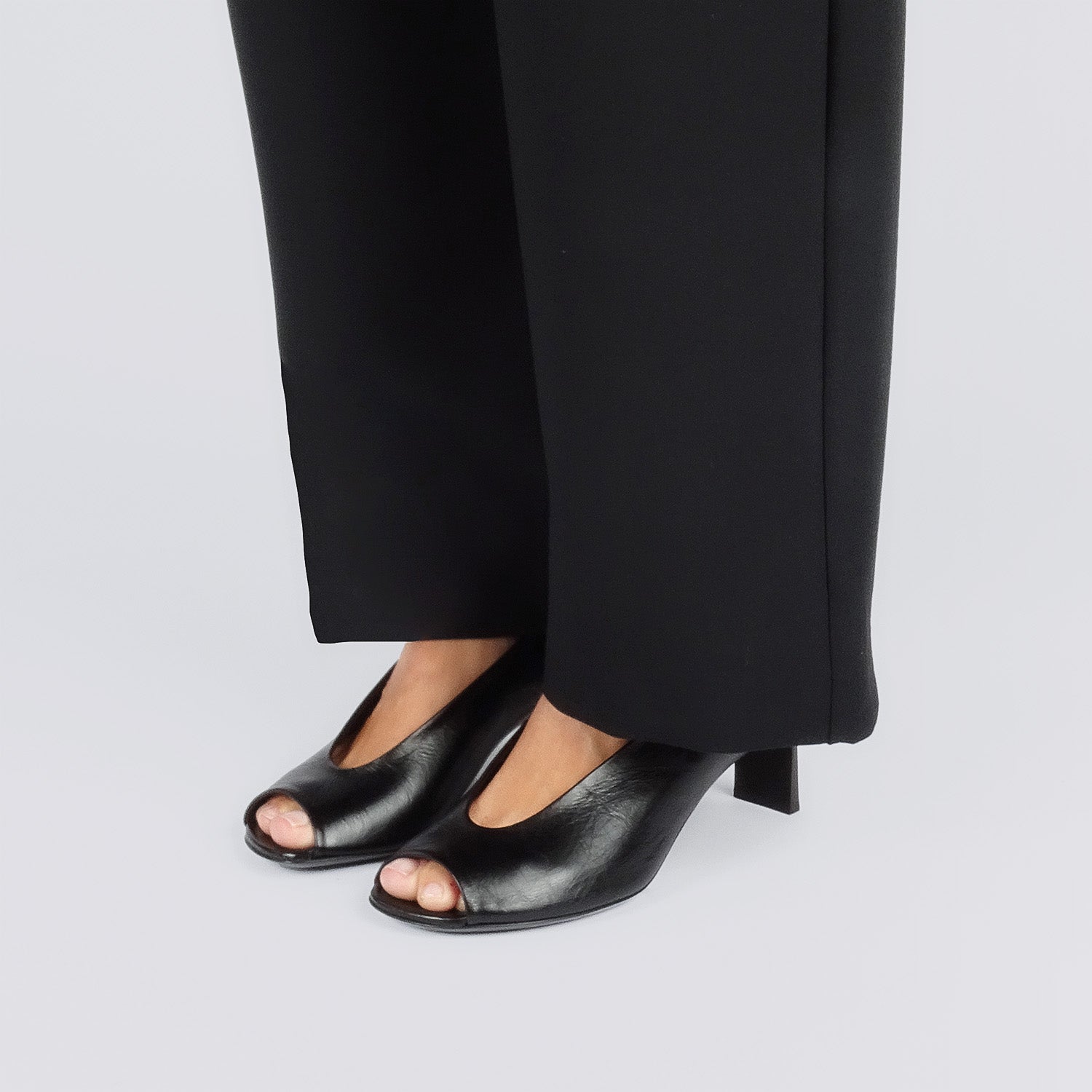 Pierre Hardy Karen Pump decollete peep toe nero 60 mm