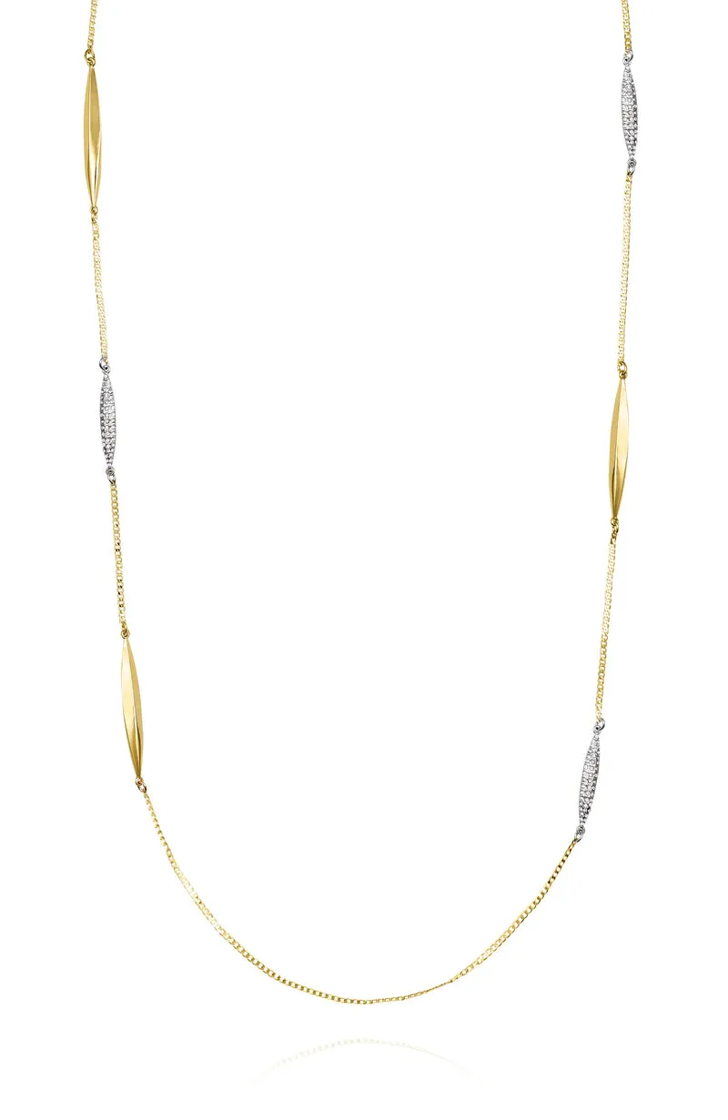 Vince Camuto collana a catena lunga bicolore donna