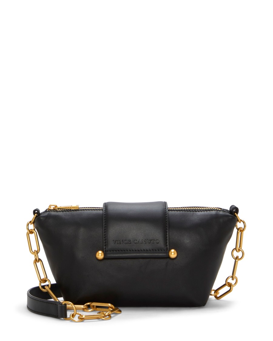 Vince Camuto Selah borsa tracolla pelle oro catena