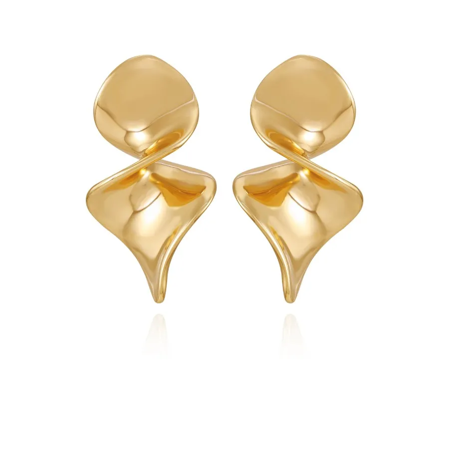 Vince Camuto Orecchini Pendenti Donna Spirale Oro