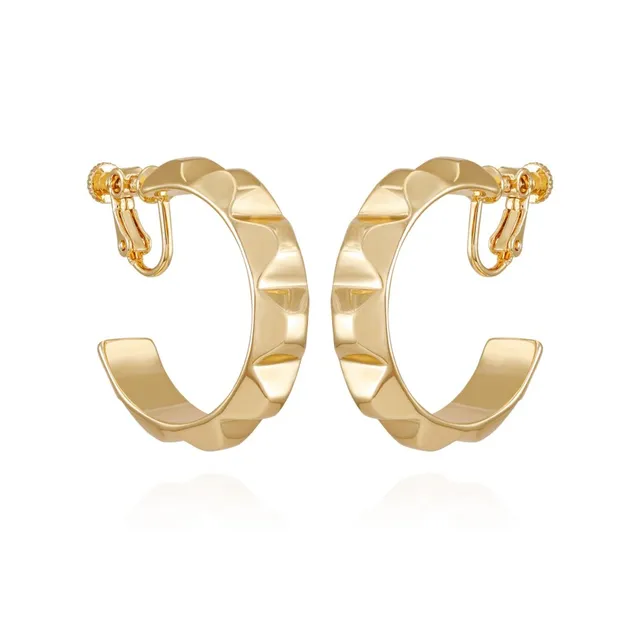 Vince Camuto Orecchini Cerchio Clip Oro Donna Eleganti