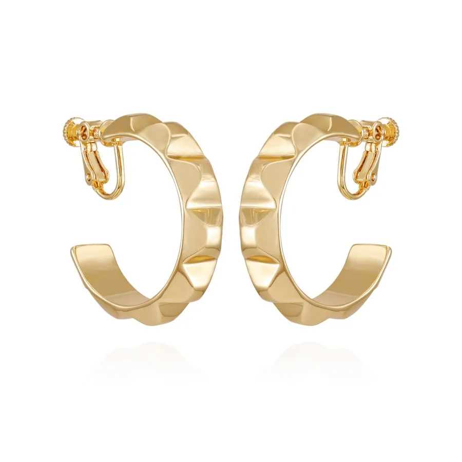 Vince Camuto Orecchini Cerchio Clip Oro Donna Eleganti
