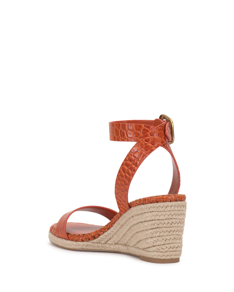 Vince Camuto Fainel Sandalo Zeppa Espadrille Fibbia Donna
