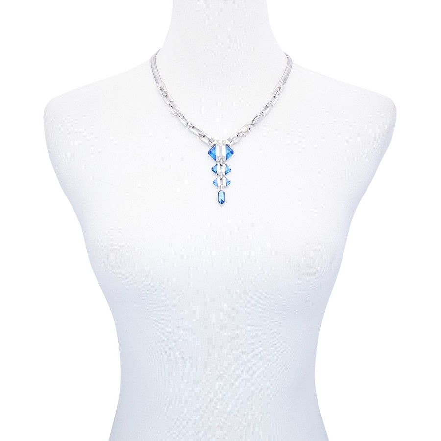 Vince Camuto Necklaces Collana Pietra Blu Argento