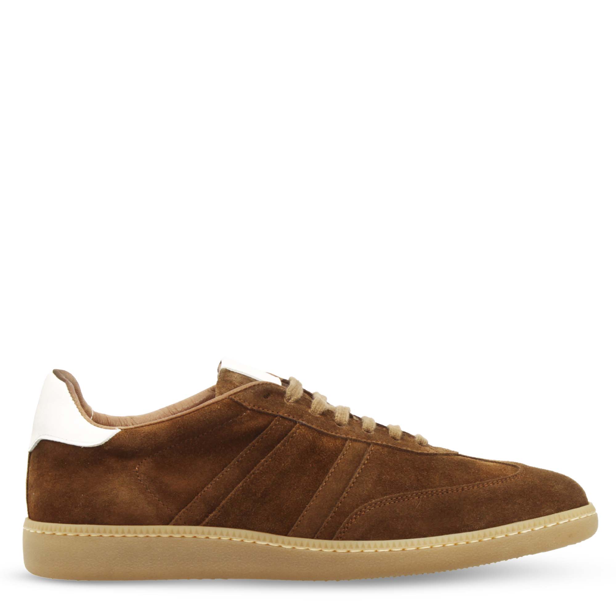 Leonardo Bizantino C sneaker uomo camoscio marrone