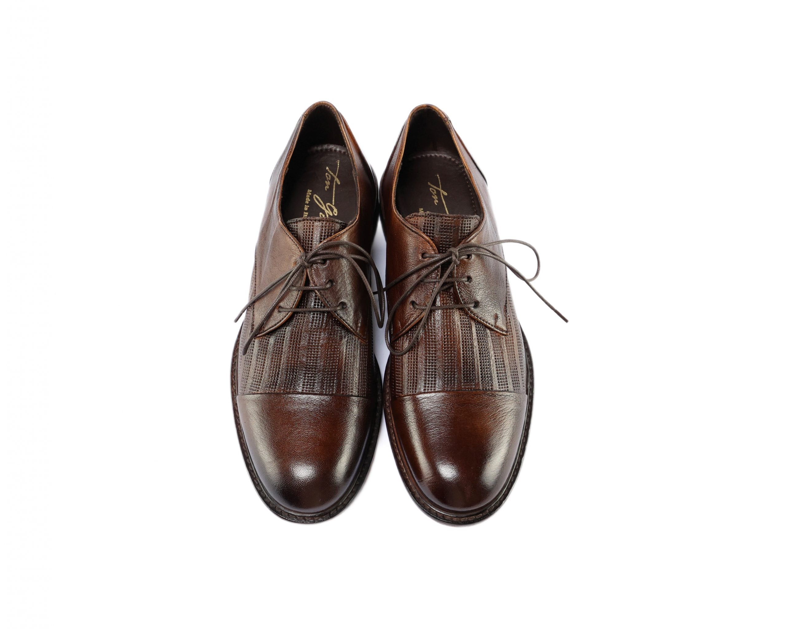 Ton Goût Derby Fire scarpe derby uomo pelle traforata