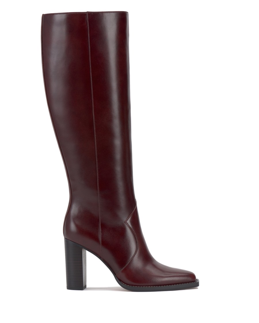 Vince Camuto Lecheya Stivale Largo in Pelle Tacco Blocco