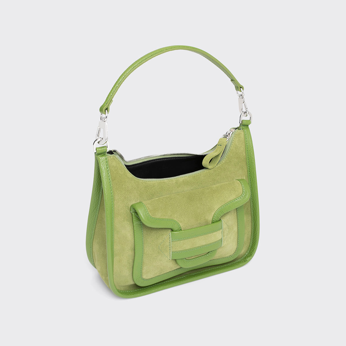 Pierre Hardy Alpha Day borsa a spalla pelle verde TU
