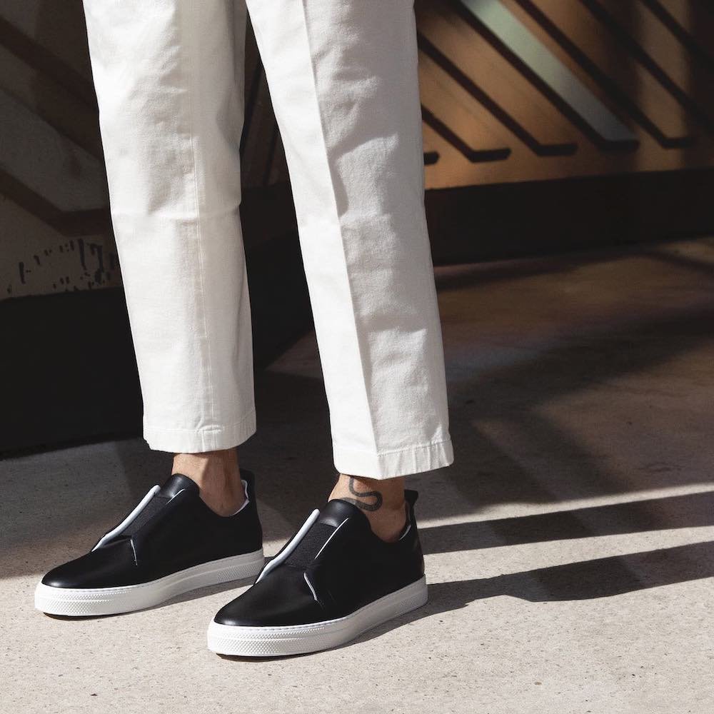 Pierre Hardy Slider Sneakers scarpe uomo nere slip-on