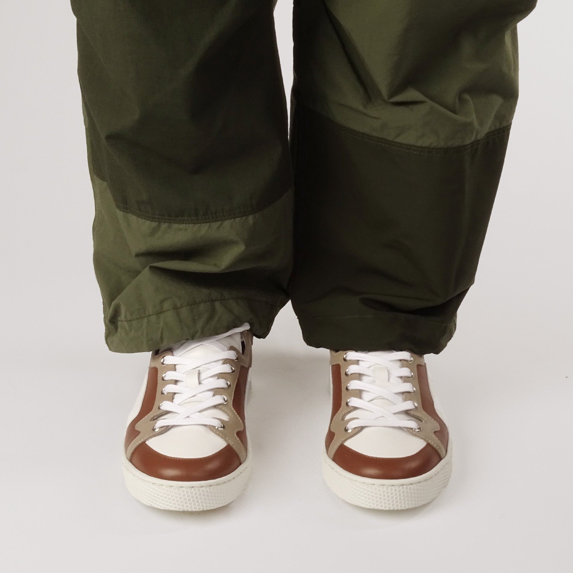 Pierre Hardy Alpha Sneakers scarpe uomo marroni pelle