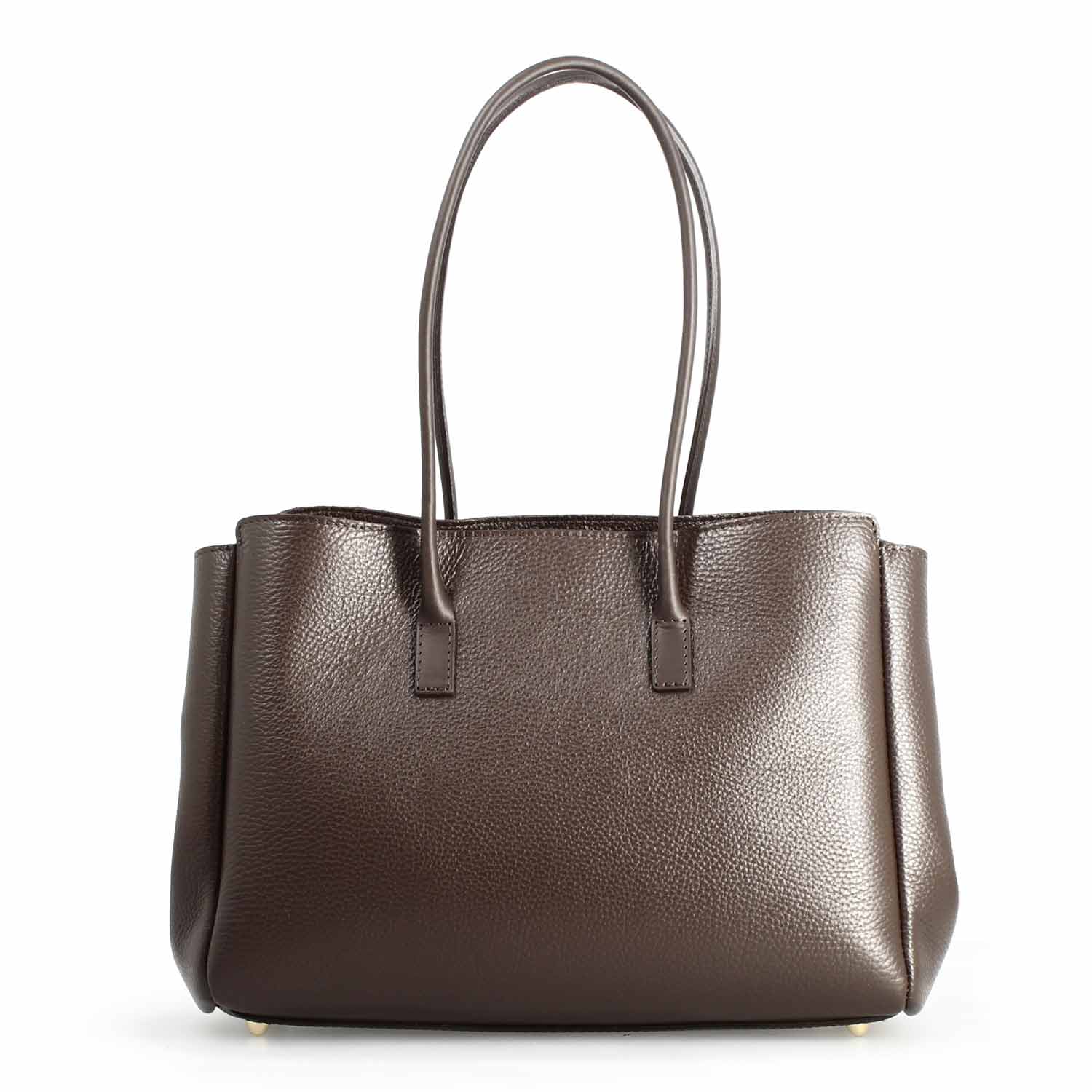 Leonardo Shoes Giulia borsa donna marrone scuro pelle spalla