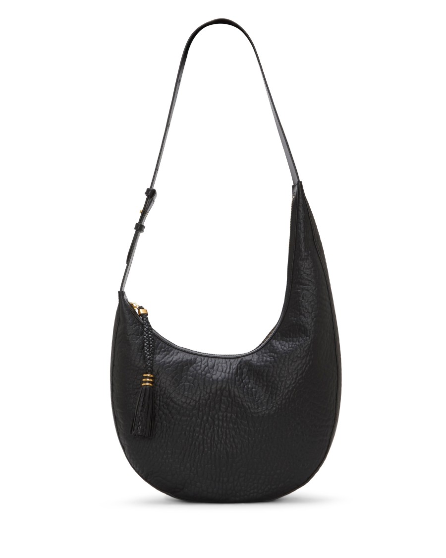 Vince Camuto River Borsa Hobo Donna Pelle Morbida Mezzaluna Frange