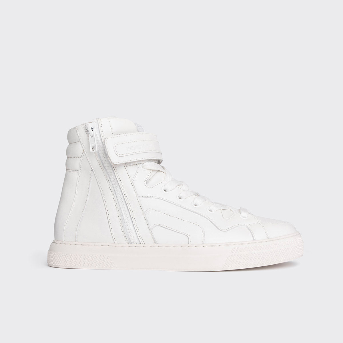 Pierre Hardy 012 sneakers alte donna bianche con zip