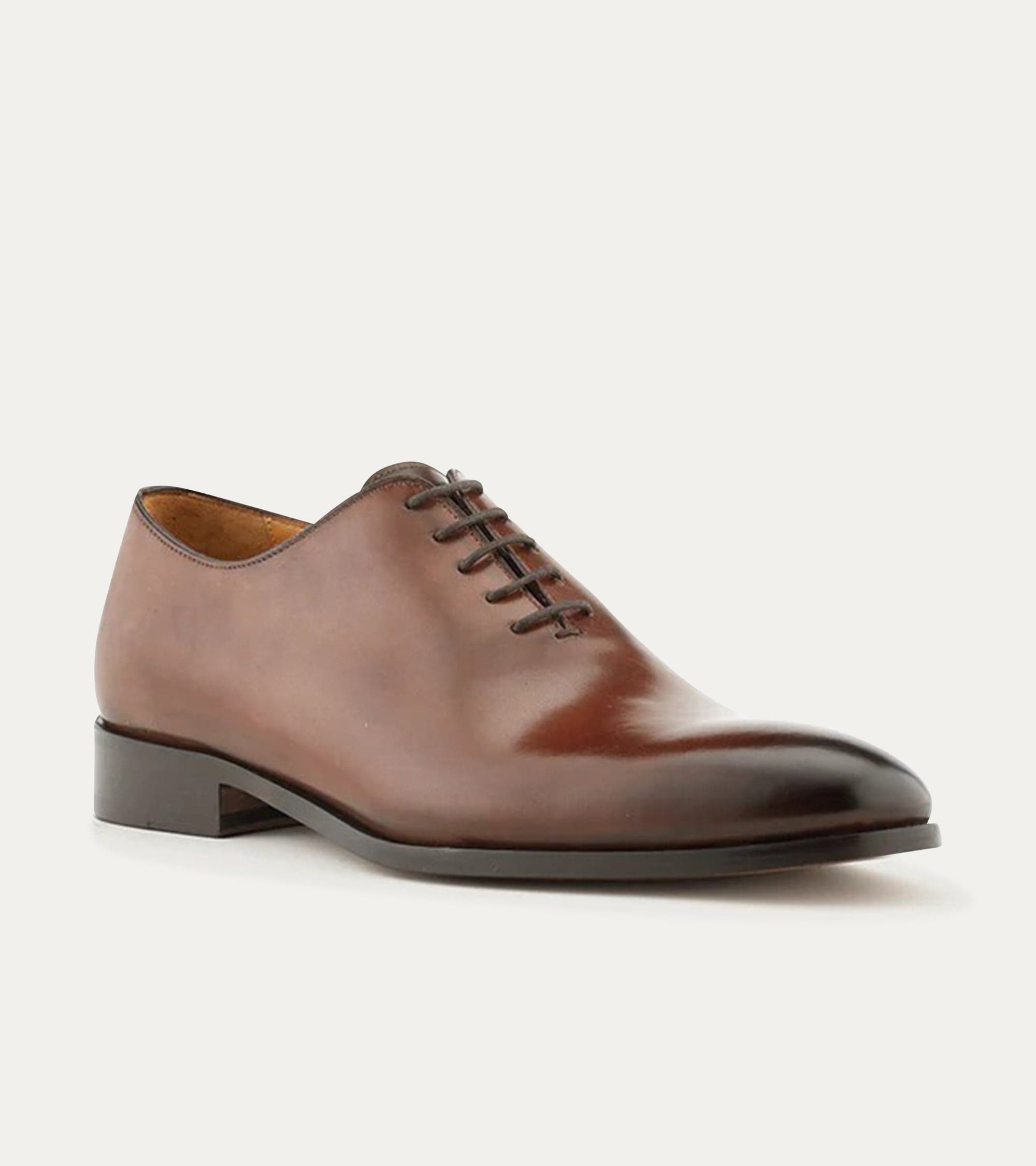 Ace Marks Carlo Wholecut Oxford scarpe oxford marrone pelle